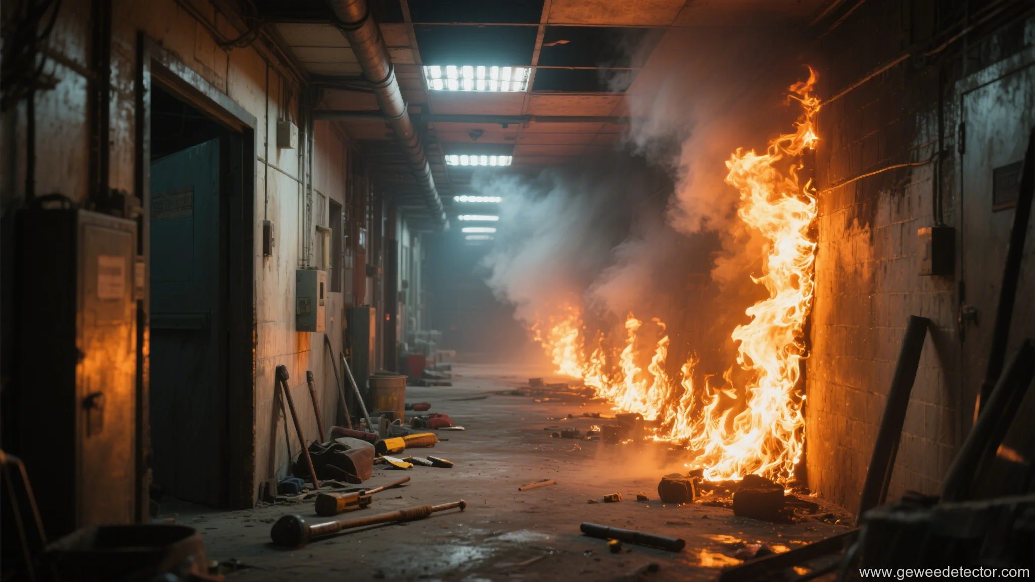 UV flame detector suitable for explosive environments