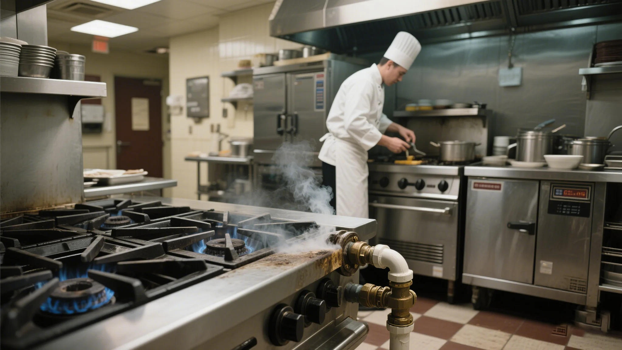 chef cooking in kitchen