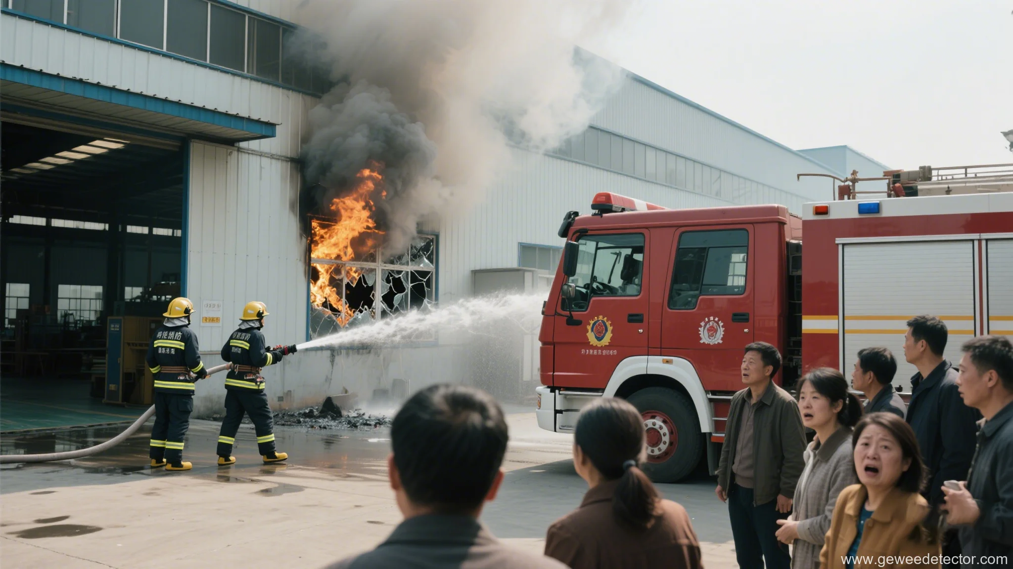 fire rescue factory people faces