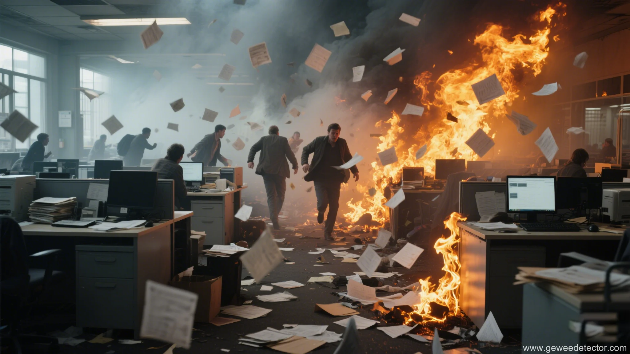 office fire escape run