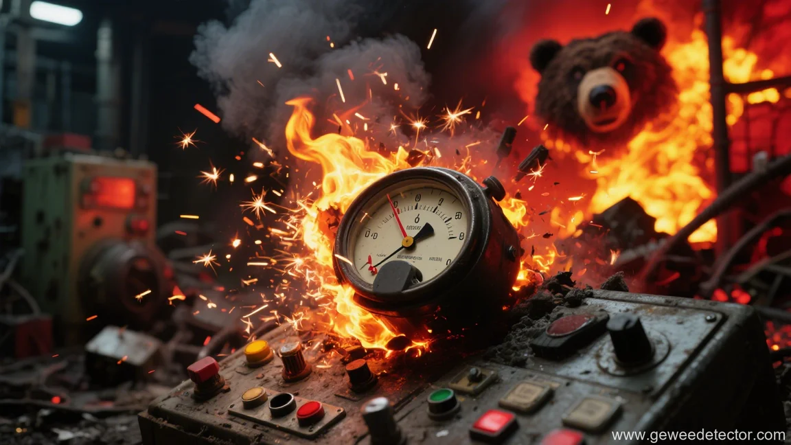 burning gauge industrial disaster destruction fire alarm