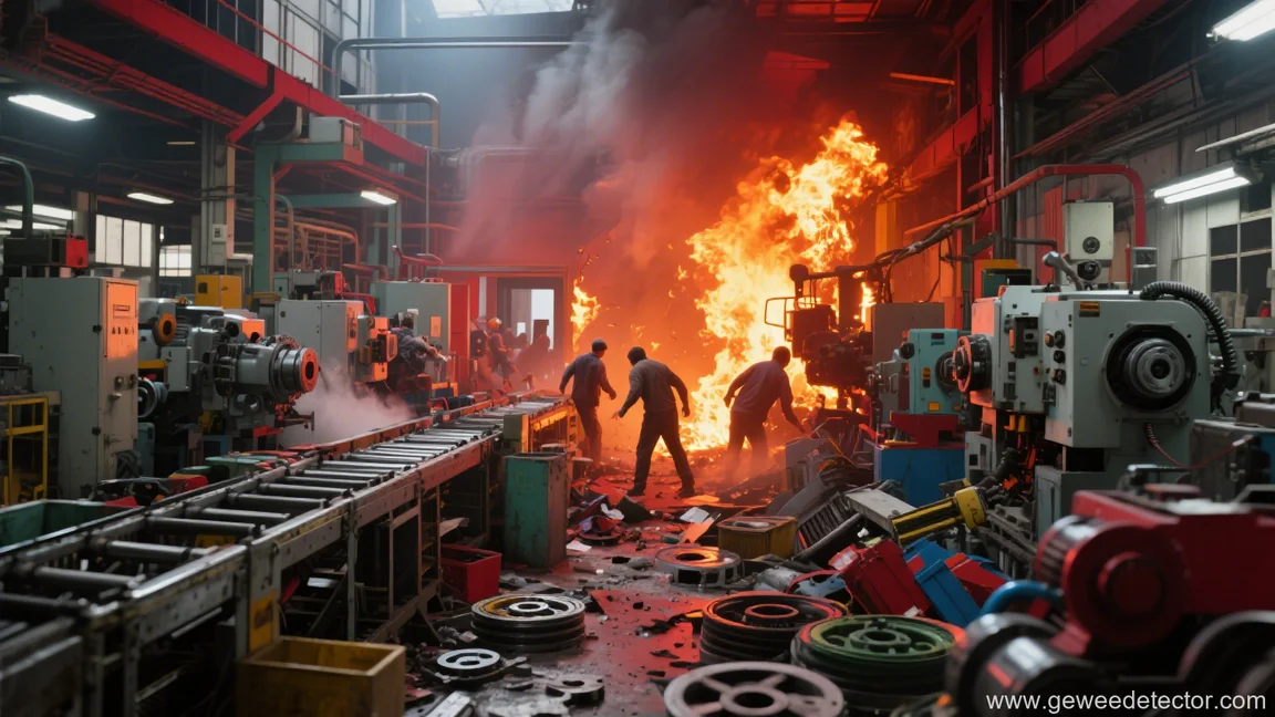 factory fire escape workers industrial disaster escape