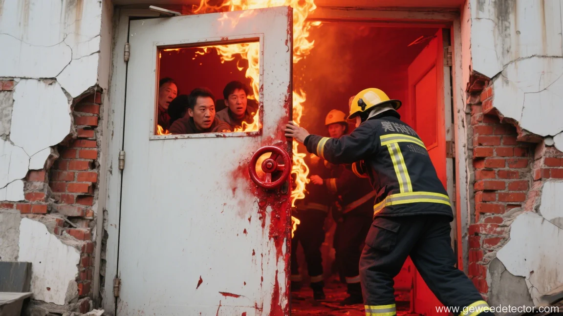 fire rescue door emergency situation people
